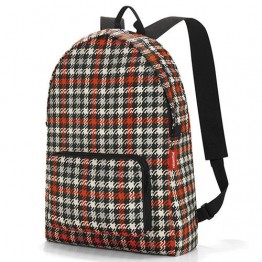 Reisenthel Mini Maxi Rucksack Glen Check 紅色